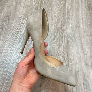 Steve Madden Gray Felicity Suede D'orsay Pump